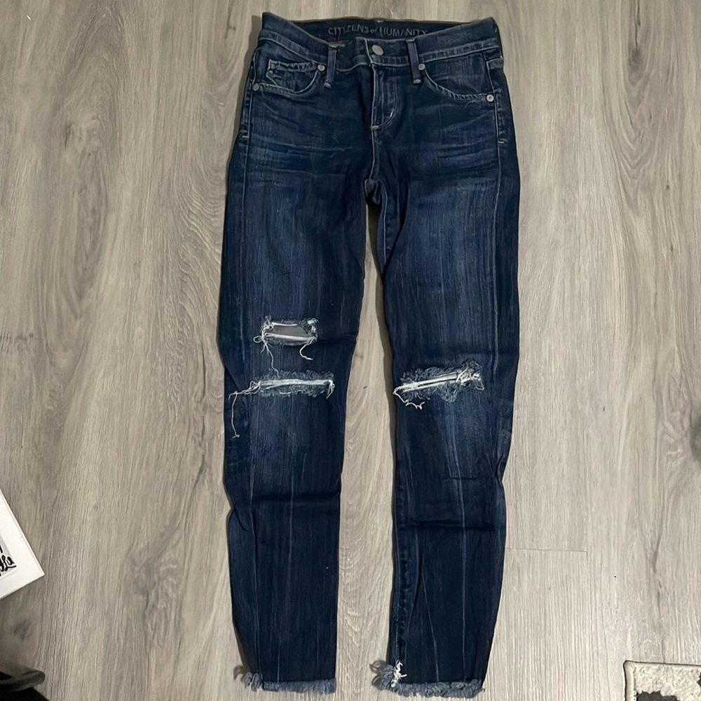 Citizens of humanity denim ripped jeans
